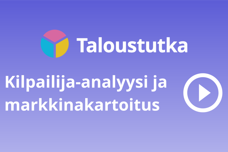 kilpailija-analyysi ja markkinakartoitus Taloustutkan avulla