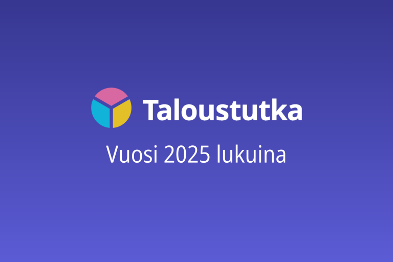 Taloustutkan vuosi lukuina